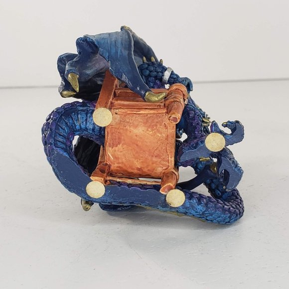 Hamilton Collection Dragon Hold Em Or Fold Em Sly Sal Figurine Poker *FLAW* - Picture 6 of 7